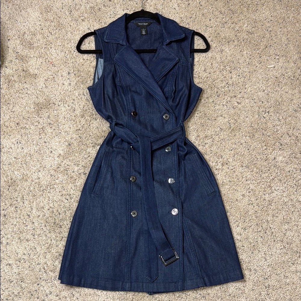 White House Black Market Blue Mini Dress